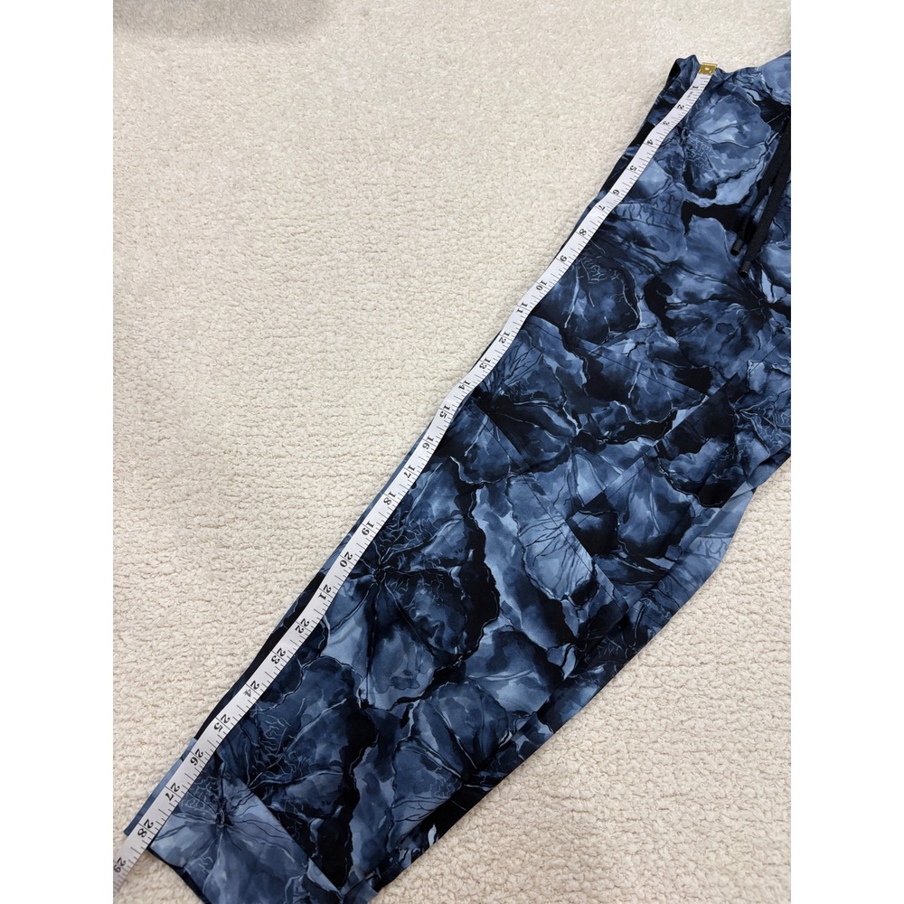 Cambio Jorden Jogger Floral Print Athletic Stretch Legging Blue Navy Size 6 - Picture 4 of 12